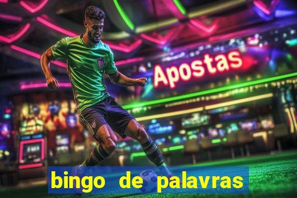 bingo de palavras 3 ano